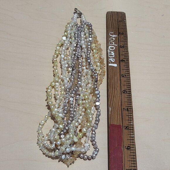 Multi Strand Pearls Beads Necklace - Picture 9 of 9